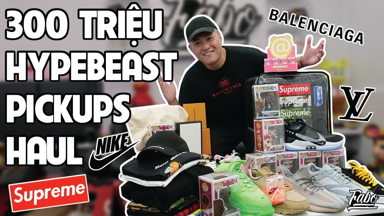 300 Triệu Hypebeast Pickups Haul ( Louis Vuitton, Gucci, Balenciaga, Yeezy, Bearbrick...)