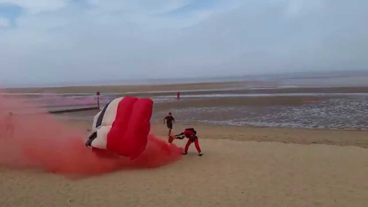 The Red Devils Parachute Display Team at The Cleethorpes Airshow 2014...