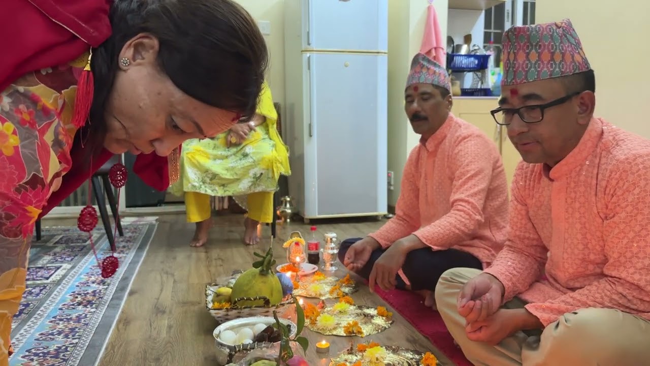 म्ह पुजा Mha Puja-self worship, making offering to one's body. 21/10/25
