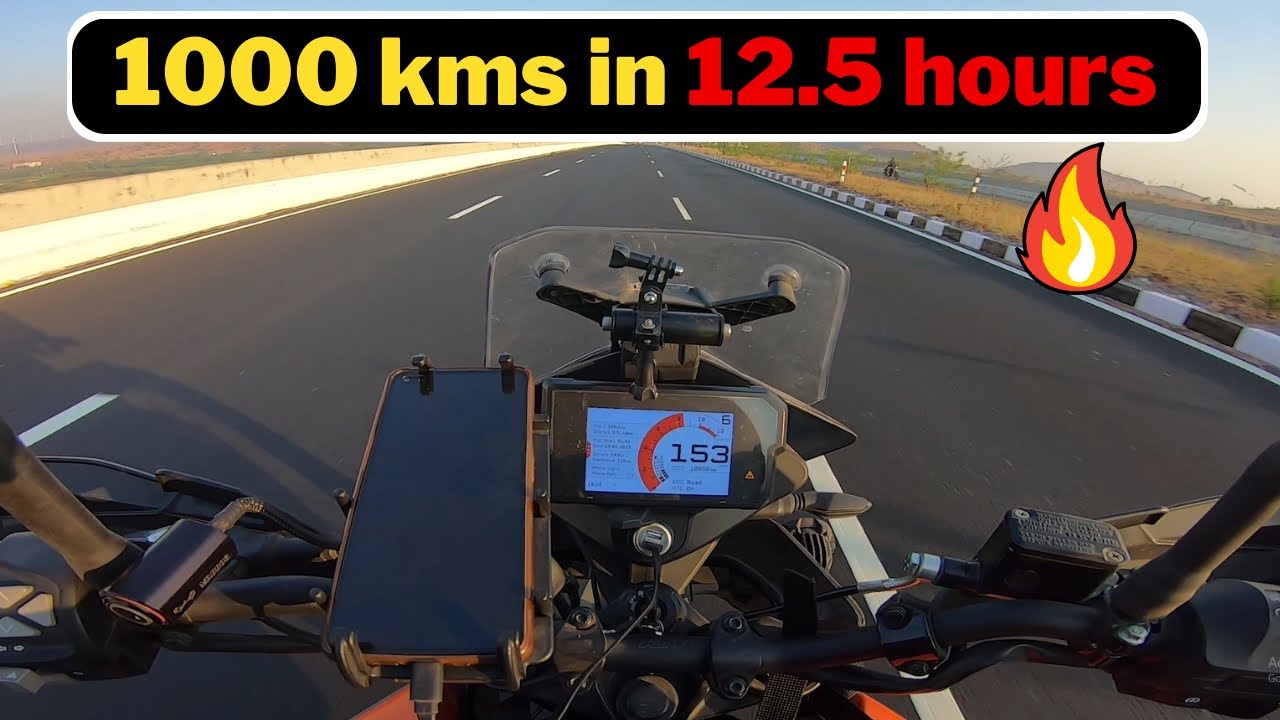 Ep1 B'lore - Hyderabad | 1000kms in a day - non stop ರೈಡ್ ಗುರು | ADV 390 vs Dominor