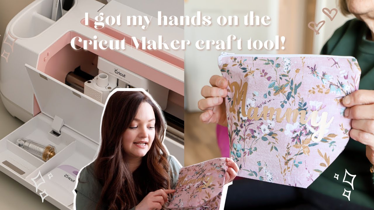 AD| What Is A Cricut Machine? Cricut Maker Unboxing & DIY Personalised Pouches