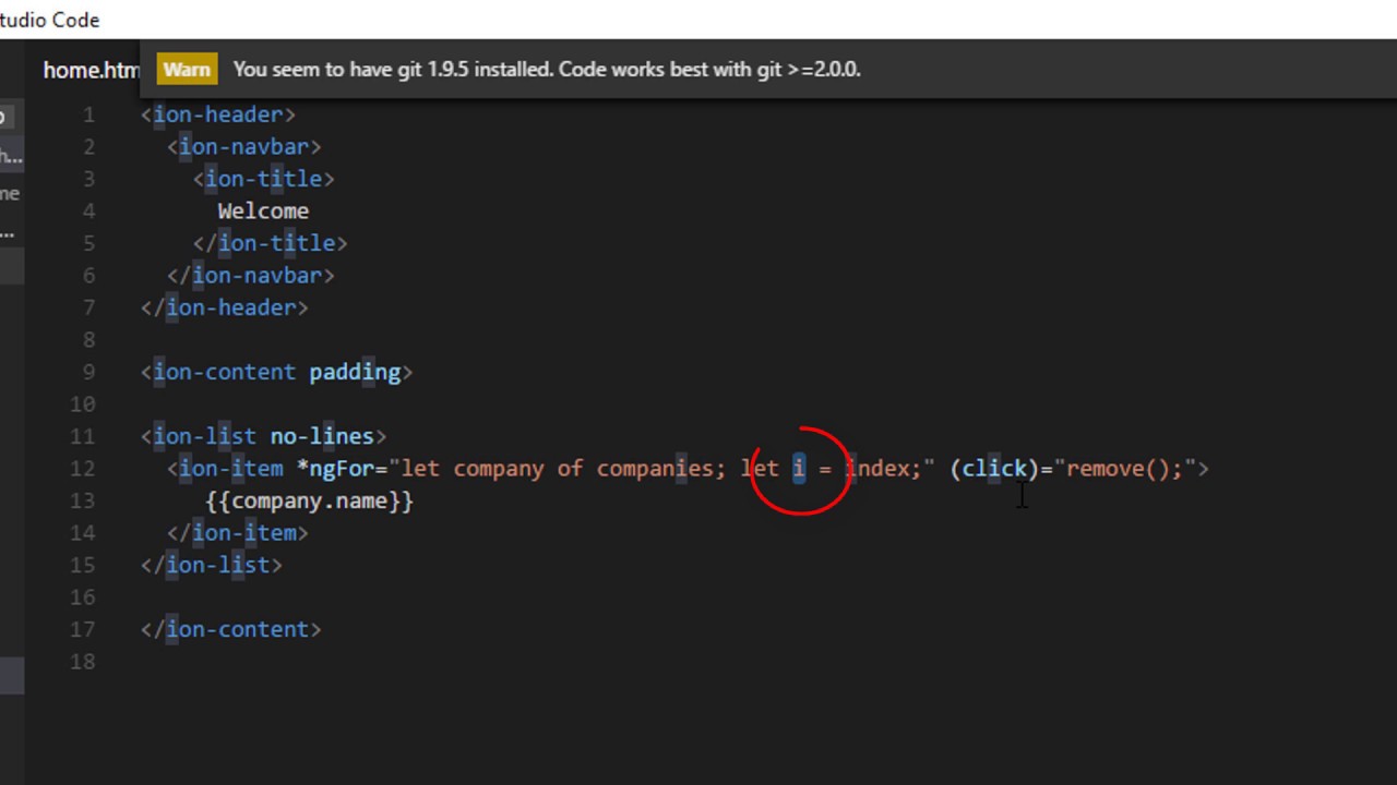 Remove Element On Click: Ionic 2