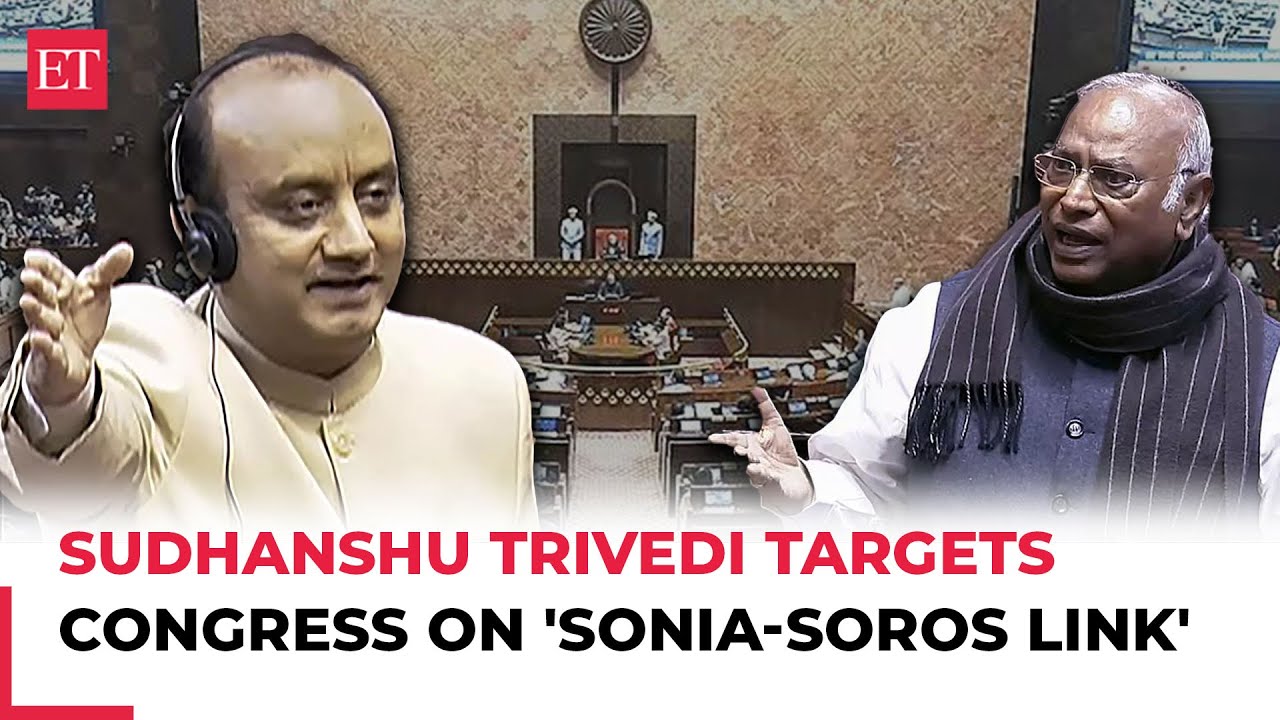 'Kharge ji now admitting that…': Sudhanshu Trivedi targets Congress on 'Sonia-Soros link'