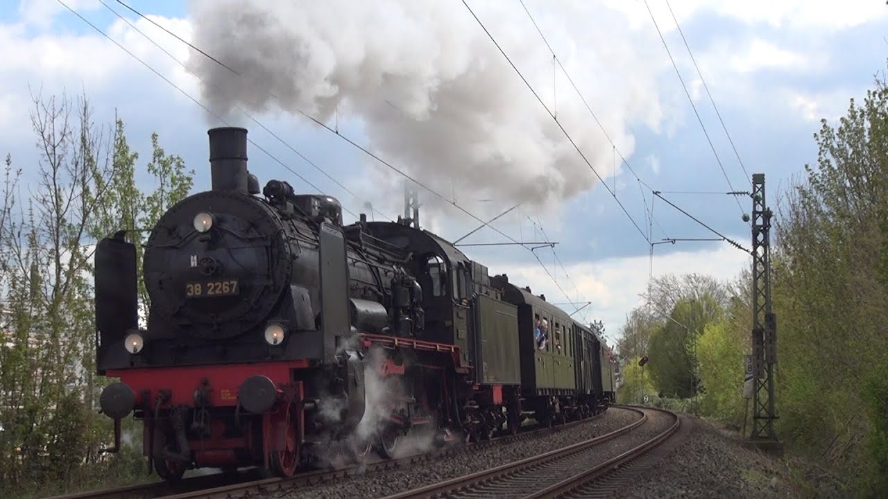Dampflok 38 2267 unterwegs | Preußische P8 im Pott (HD)