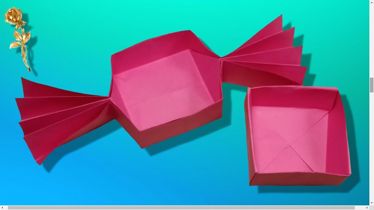Origami : 🎁 Boîte 🍬 « Bonbon »