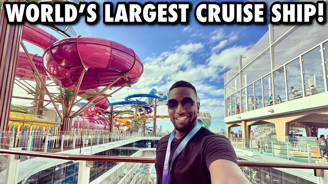 Посадка на самый большой в мире круизный лайнер Icon Of The Seas