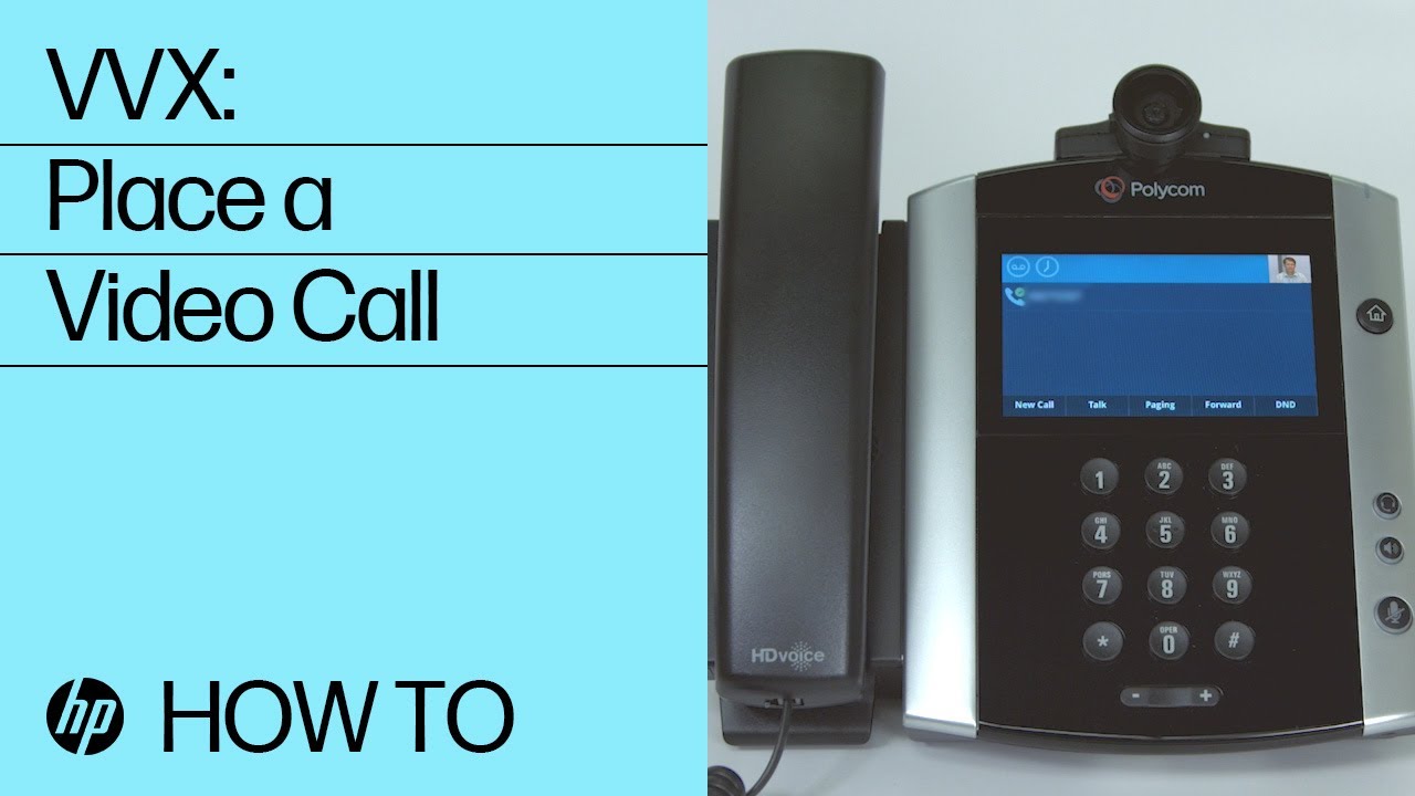 VVX: How to Place a Video Call | HP Support