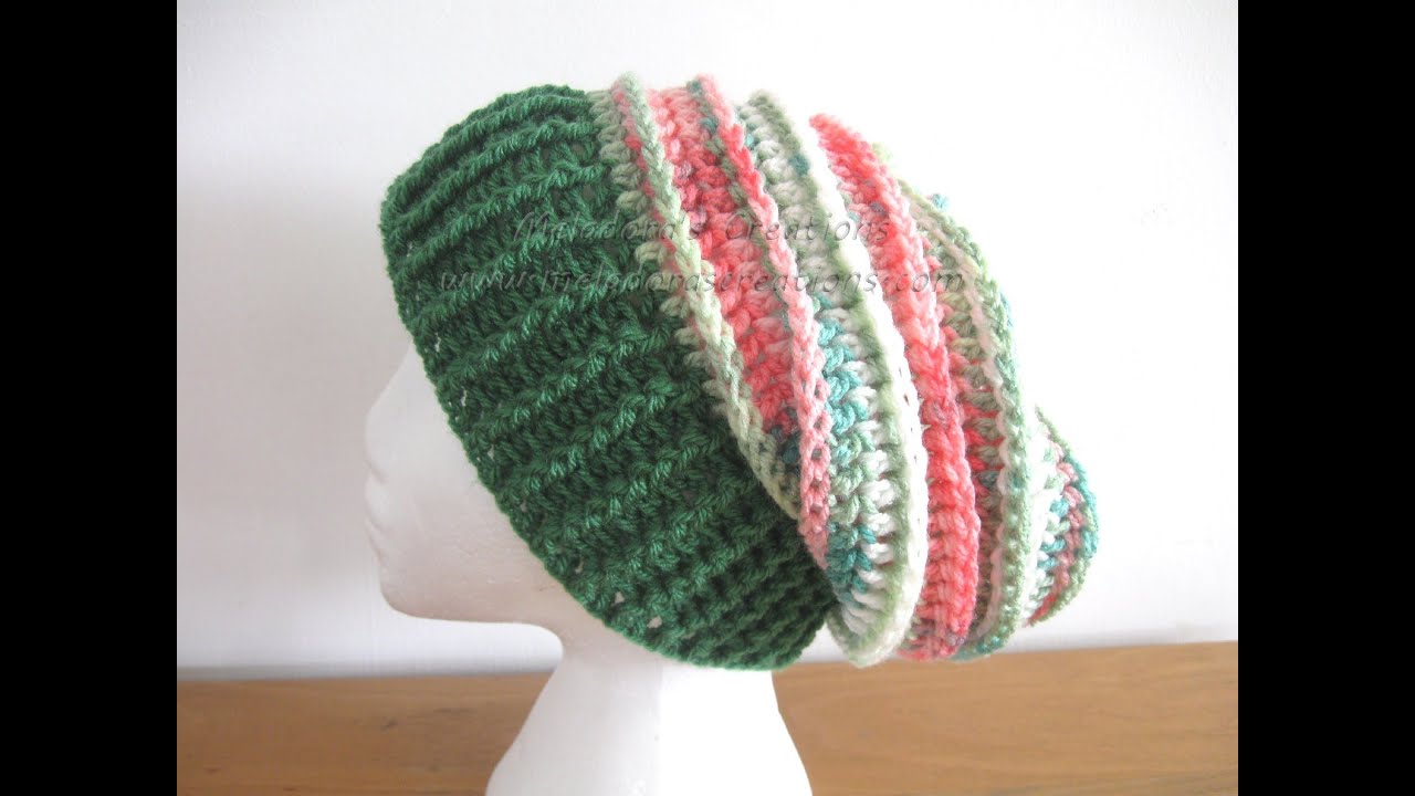 Шапка с напуском Riptide - Beanie Beanie - Урок вязания крючком