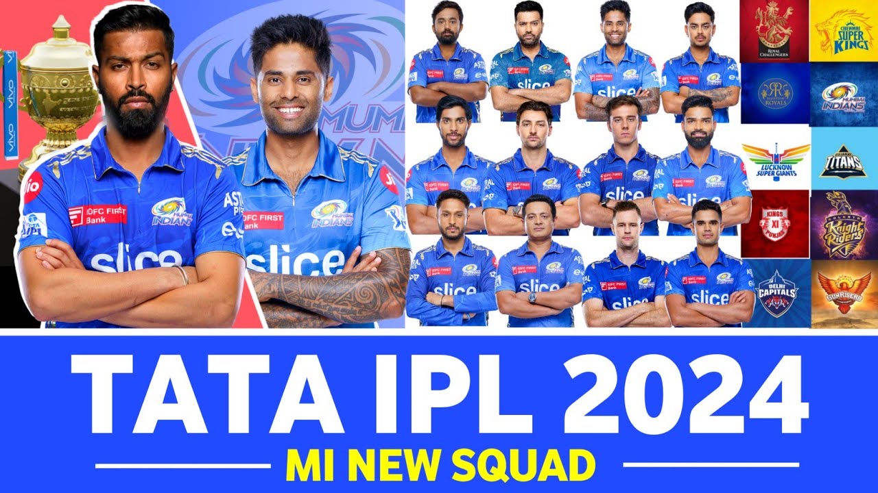 IPL 2024 | Mumbai Indians Team Full Squad | MI Full Squad 2024 | MI Team New Players List 2024