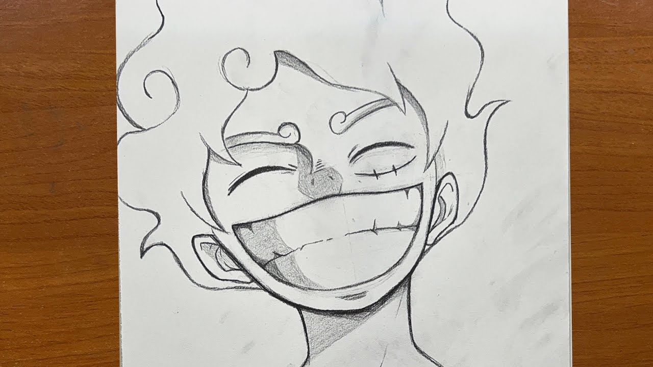 How to draw Gear 5 luffy ( joy boy ) | step-by-step