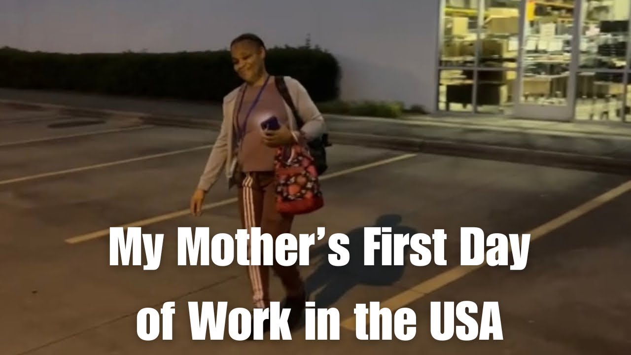 Picking Up My Mom From Her First Day Of Work In The USA