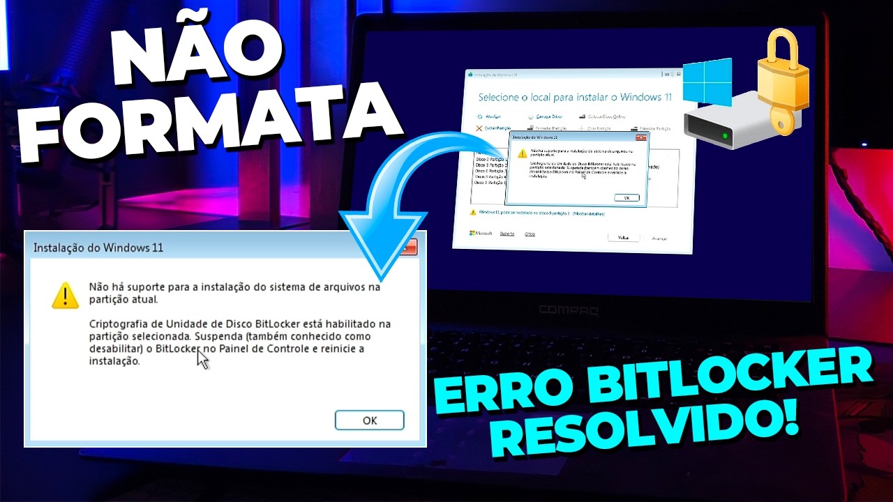 Como Formatar Um disco Criptografado com BitLocker Sem a Chave? Veja Como DESBLOQUEAR o BitLocker