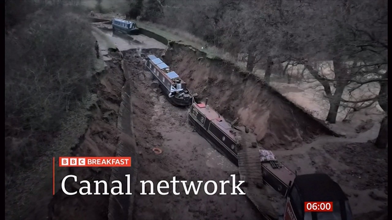 Embankment collapse, canal in Shropshire - fears for the whole network (5) (UK) 26/Feb/2026