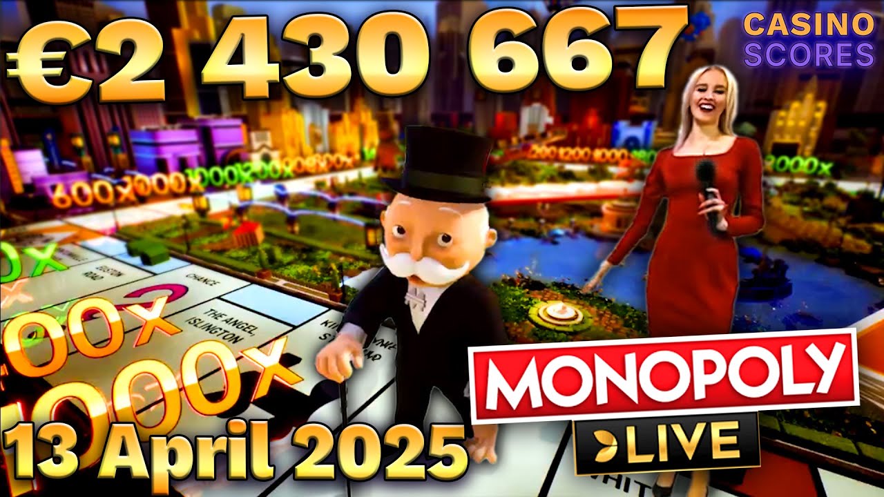MONOPOLY Live: большой выигрыш сегодня &mdash; до 12500x! 🎩