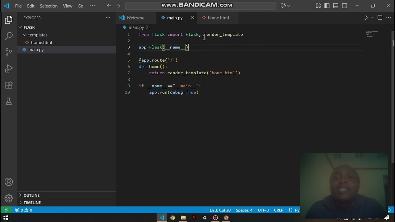 getting started with flask