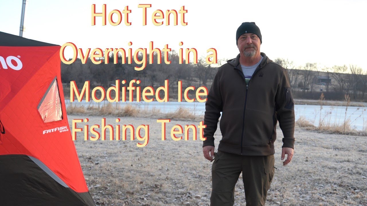 Hot Tent Camping in a Converted Fishing Tent