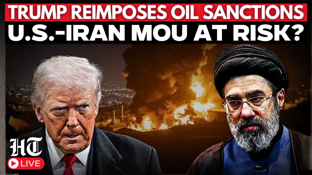 US Iran War LIVE: Trump Puts US-Iran MoU At Risk Again As He Reimposes Oil Sanctions On Tehran