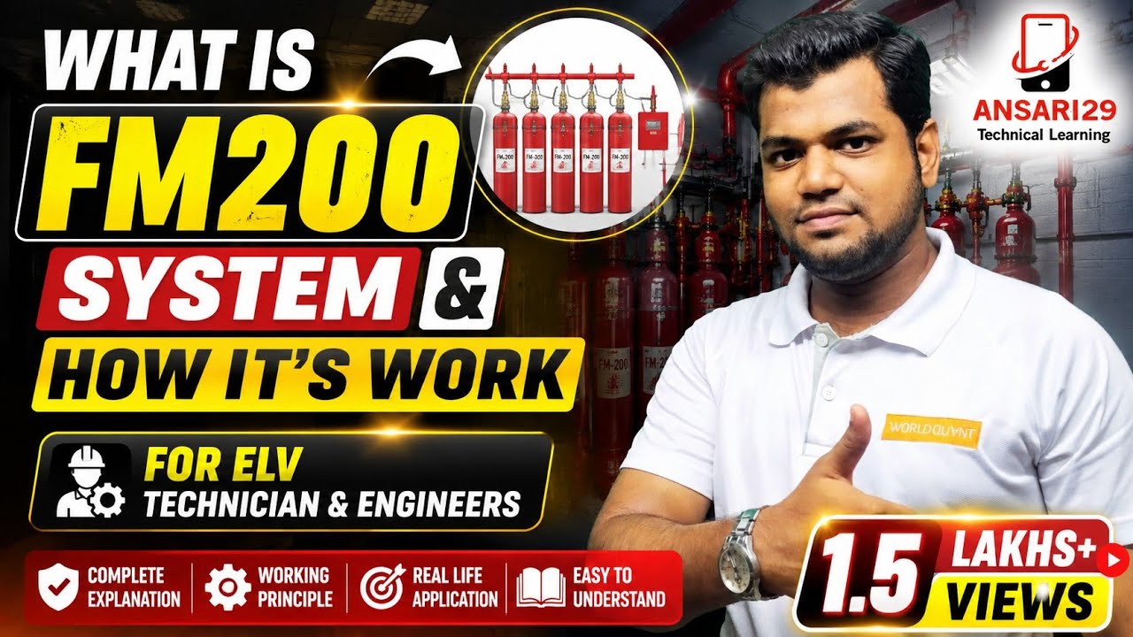 FM200 FM200 Gas Suppression System | Installation & Working in Hindi