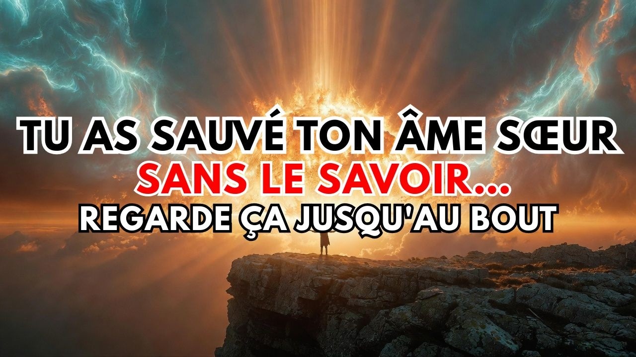 Dieu m'a montré que tu as sauvé quelqu'un sans le savoir… et Il te le ramène maintenant