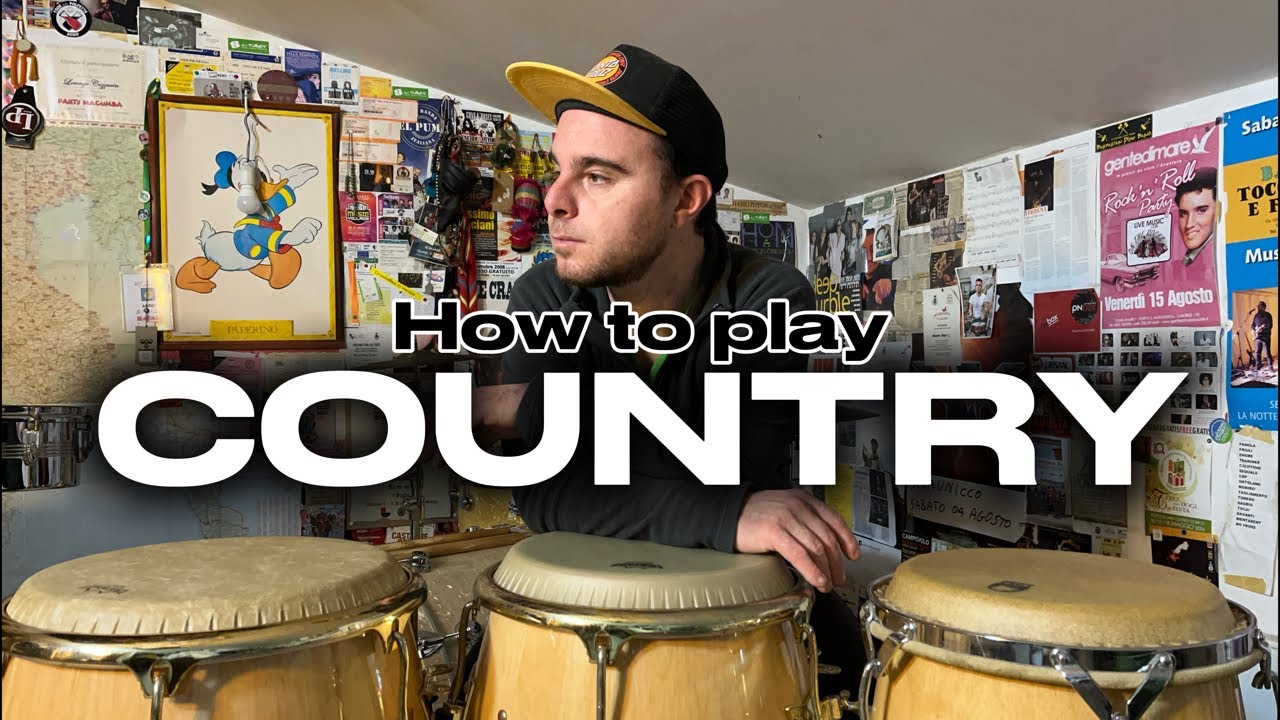 How to play Country on Congas