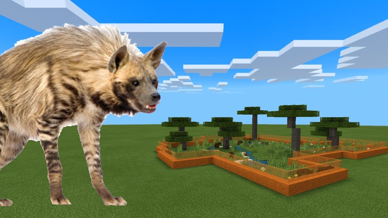 How To Make a HYENA FARM in Minecraft PE