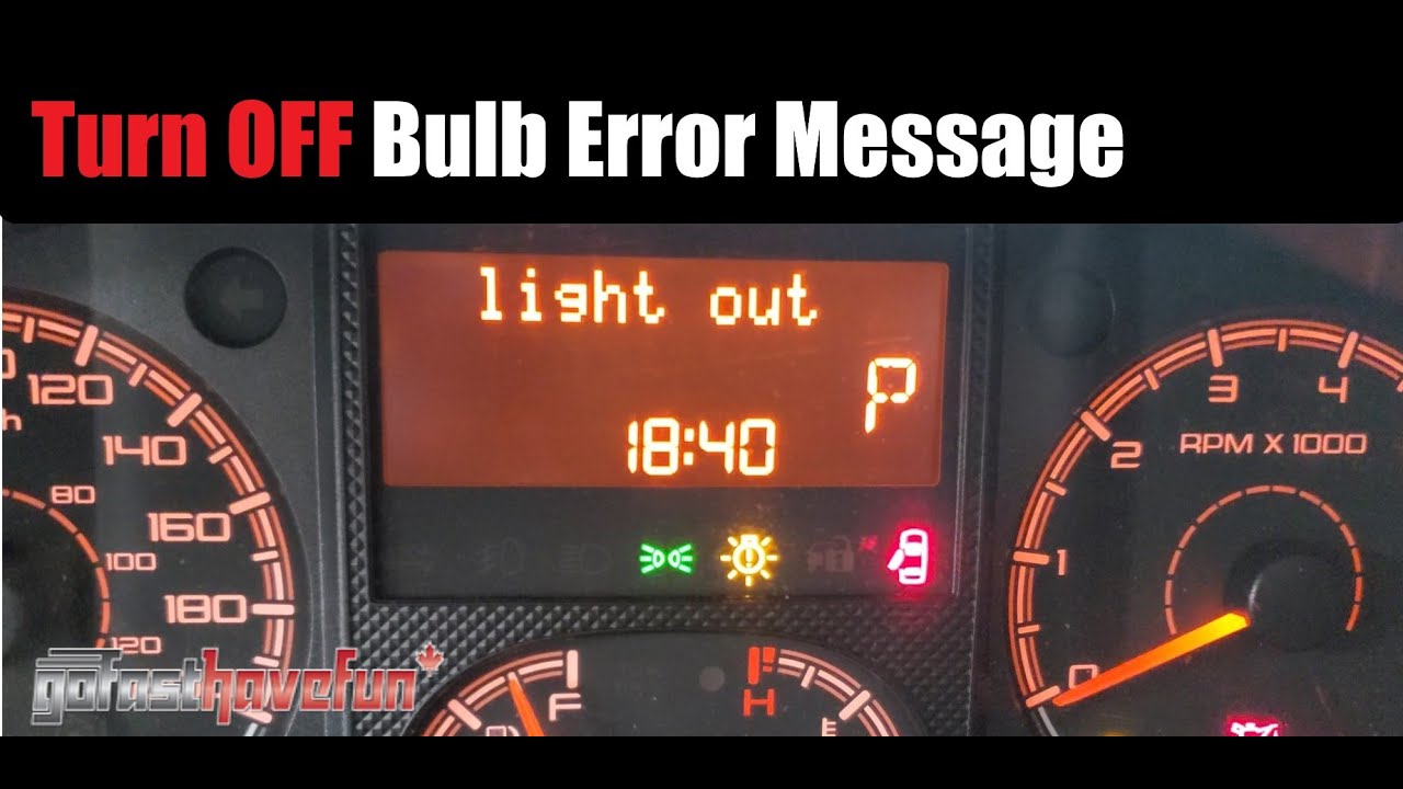 How To Turn off Hyperflash and Bulb Error message in a Ram Promaster | AnthonyJ350