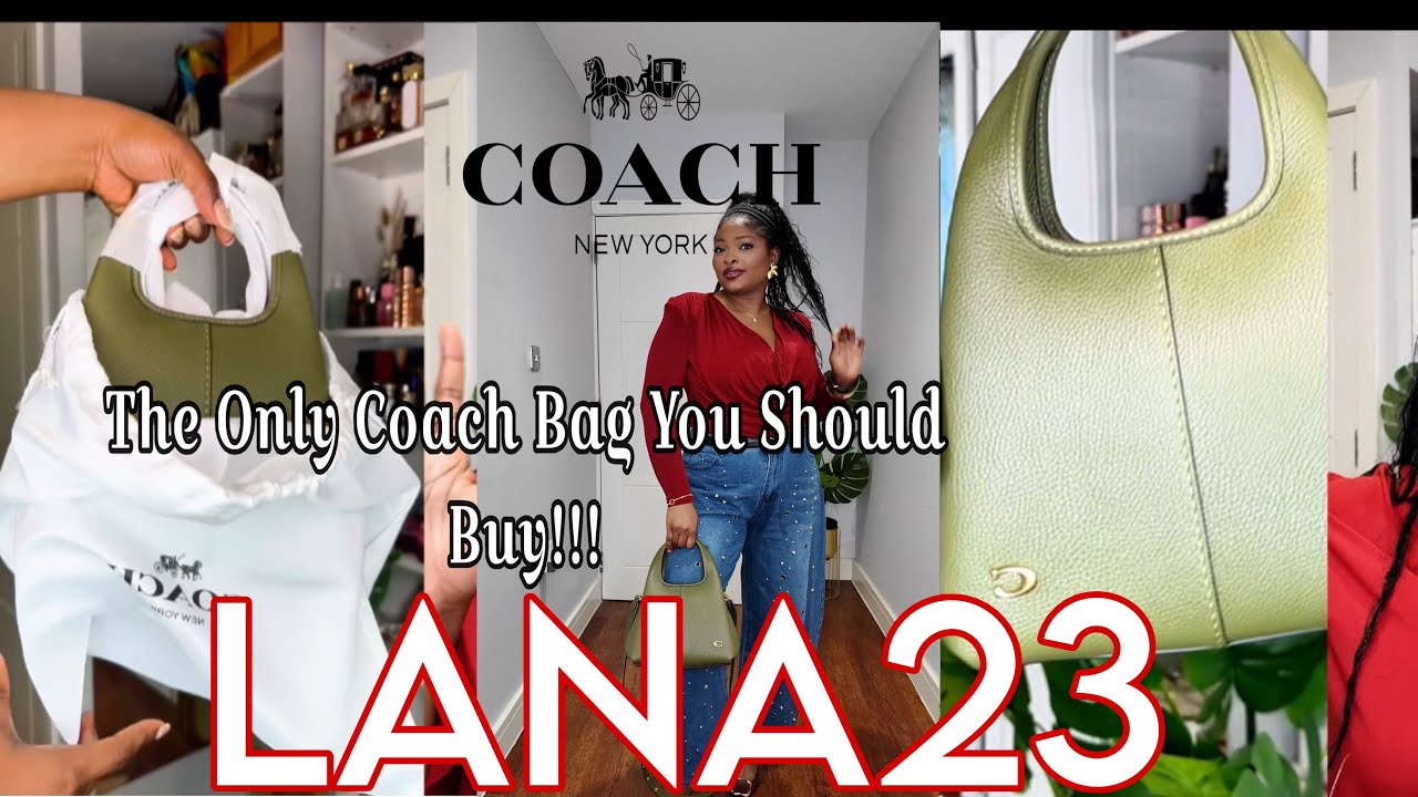 THE COACH LANA 23 BAG | Olive & Brass | unboxing  | detailed Review 
