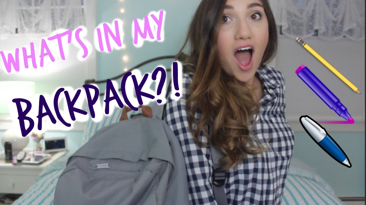 What's In My School Bag? | Herschel 'Pop Quiz' Backpack