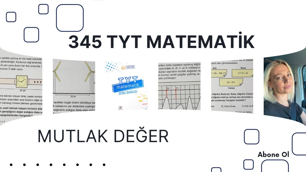 MUTLAK DEĞER SEÇİCİ 9 SORU 🔥 345 TYT MATEMATİK 🔥