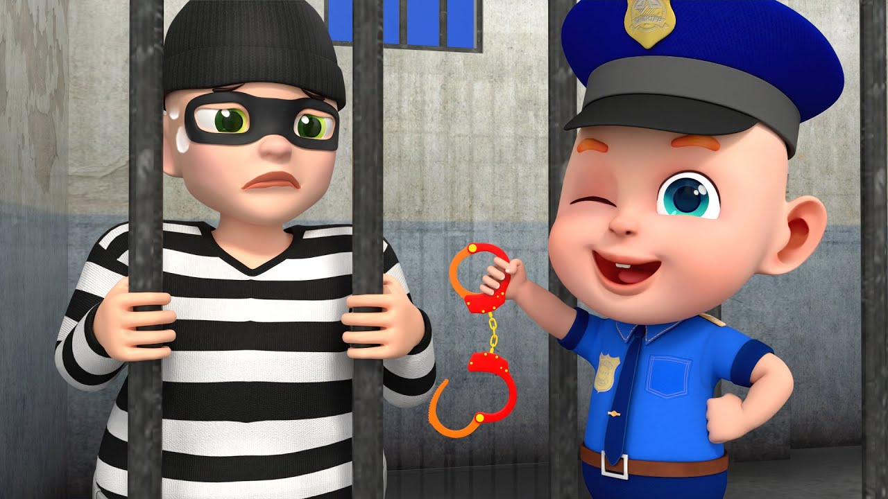 Police Rob Catches a Thief 🚓 | Police Baby Song | Rosoo - Nursery Rhymes & Kids Songs