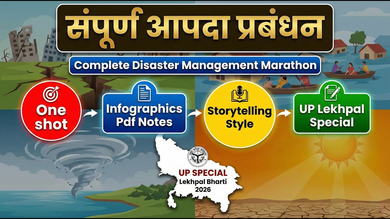 Complete Disaster Management | सम्पूर्ण आपदा प्रबंधन | One Shot | UP Lekhpal 2026 | UP Special