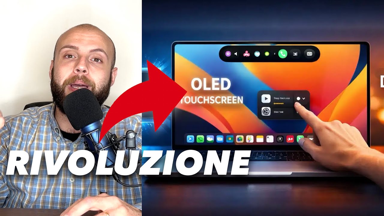 APPLE: RIVOLUZIONE MACBOOK PRO M6, OLED TOUCH, ISOLA DINAMICA, NUOVA GRAFICA