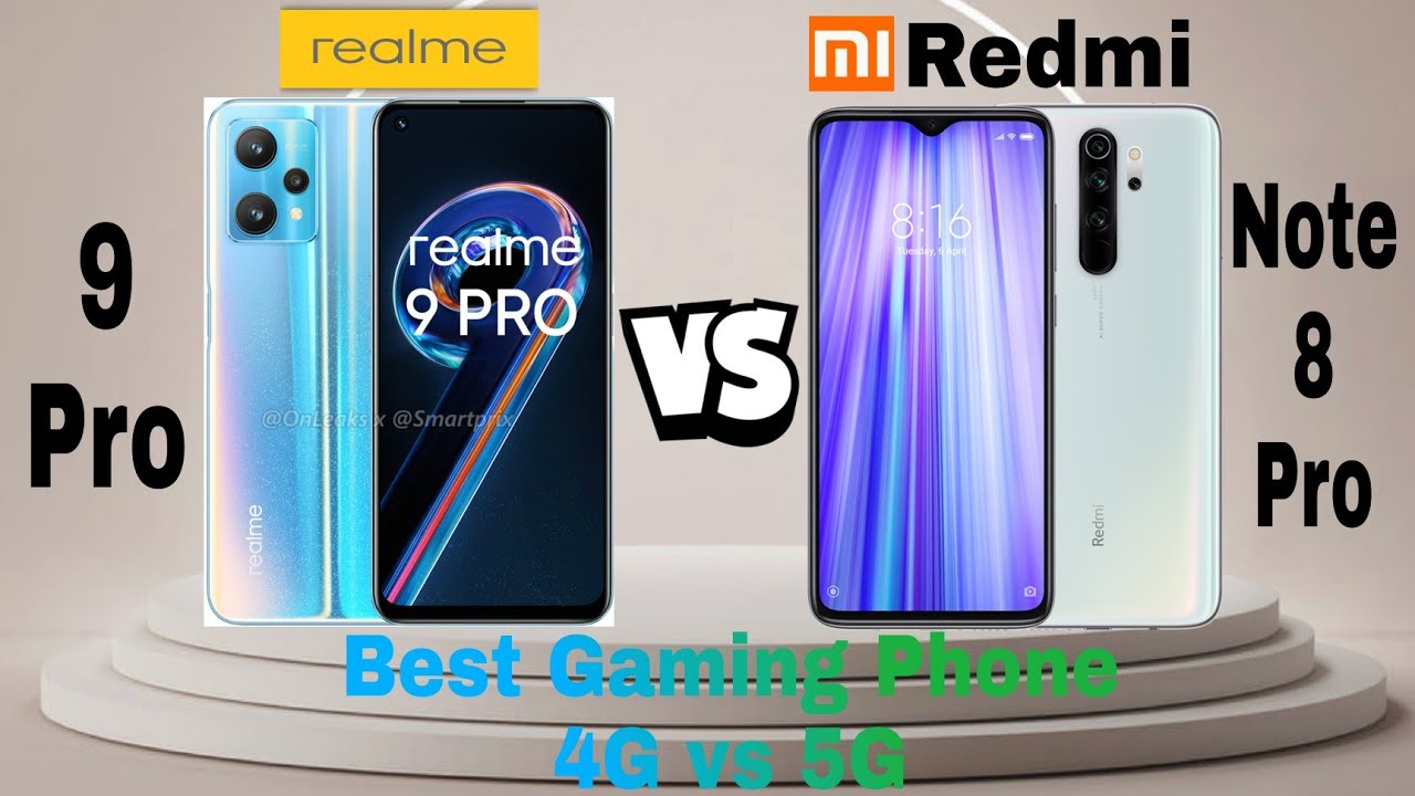 Realme 9 Pro vs Redmi Note 8 Pro || 4G vs 5G Comparison .. Best gaming phone under 17k.