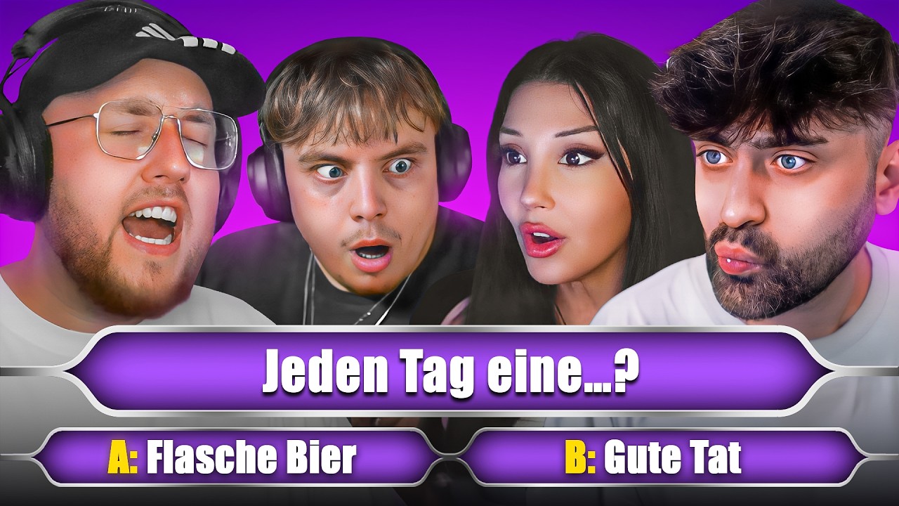 Quizshow, ABER jede Frage wird SCHWERER!🧐 mit Zarbex, Kroko & Elquaria
