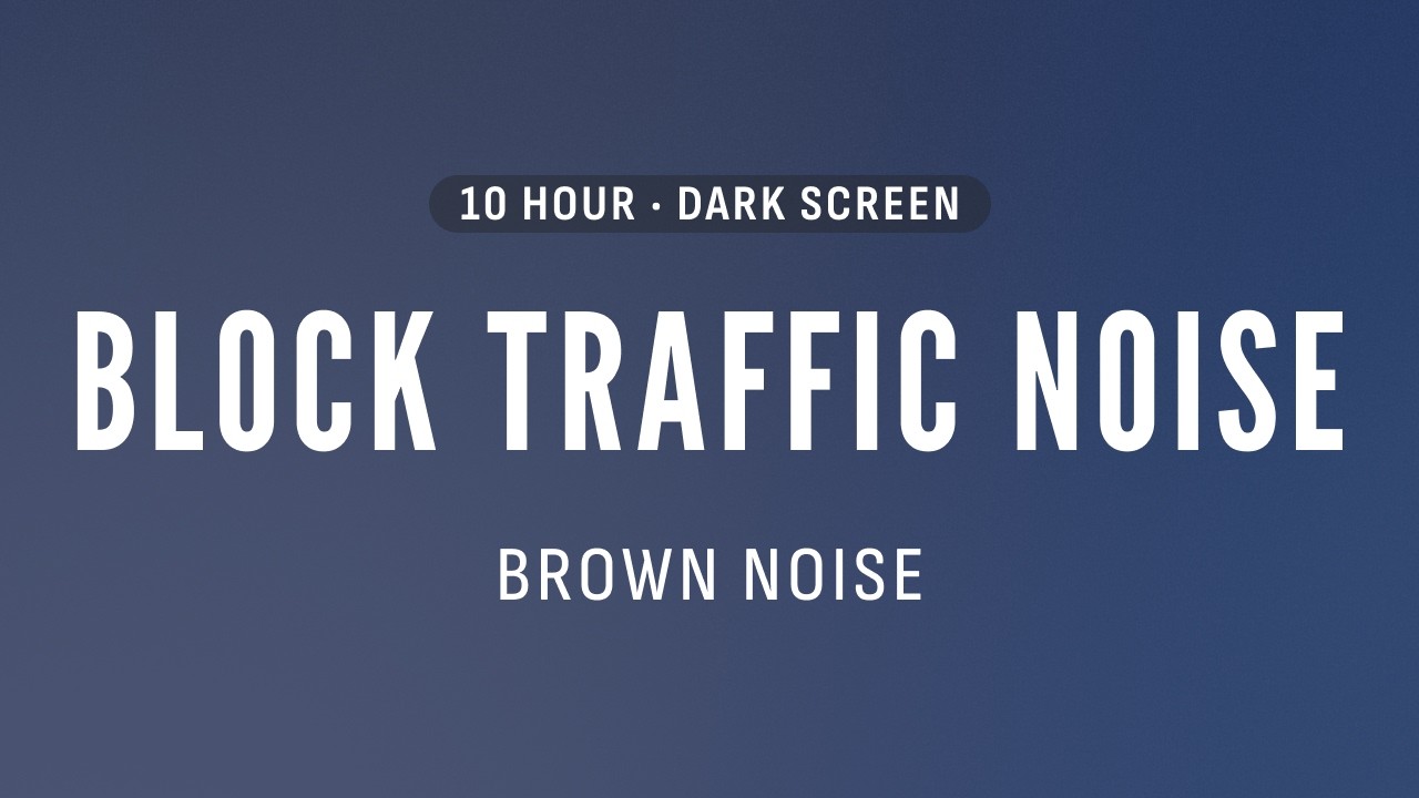 Rain Noise to Block Traffic & City Sounds | Dark Screen | 10 Hours