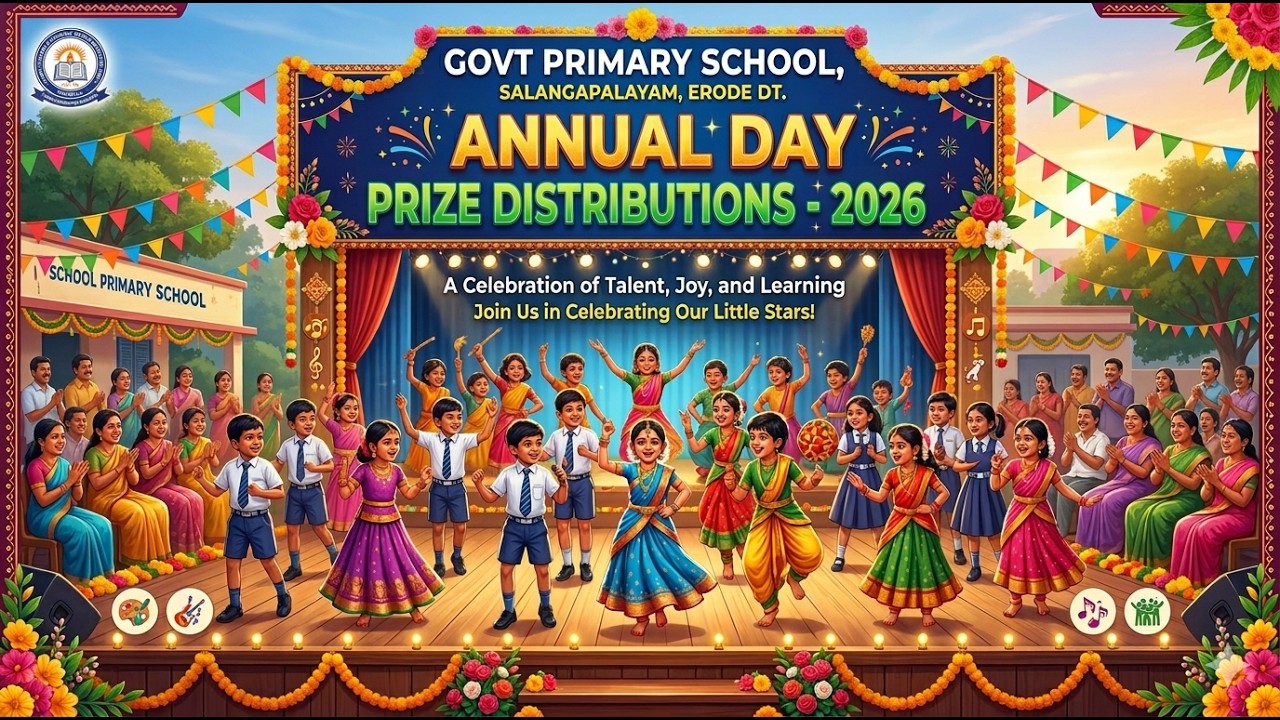 சலங்கபாளையம் தொடக்கப்பள்ளி ஆண்டு விழா பரிசளிப்பு விழா 2026 | KSR TV MUSIC