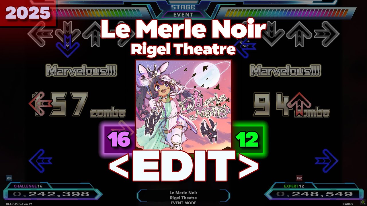 「DDR EDIT」 Le Merle Noir (Challenge 16 / Expert 12)