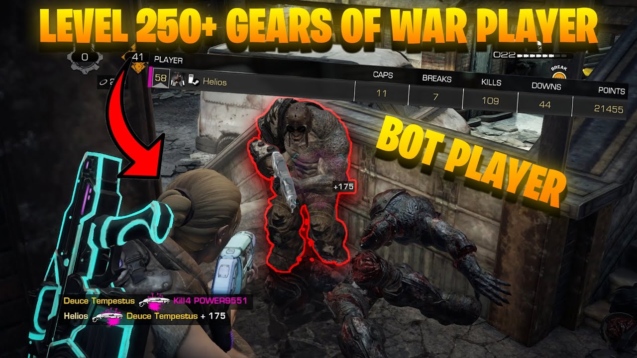 HOW A LEVEL 250+ PLAYS GEARS OF WAR RELOADED (100+ KILLS)