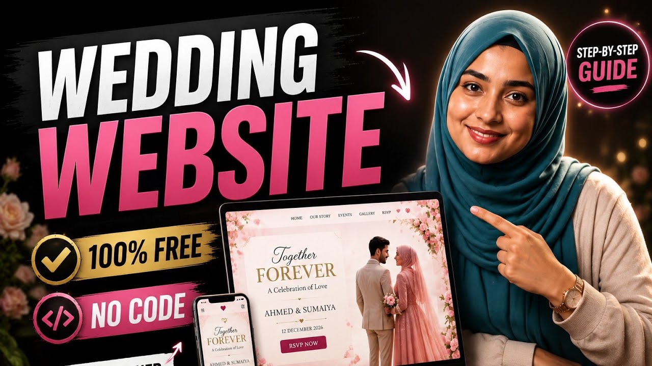 I Made a Wedding Website for FREE 🤯 | No Coding Required!
