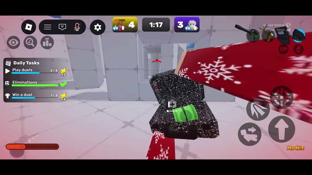 doing a one V one stay tuned I hit a crazy, no scope actually it’s not that crazy but cool
