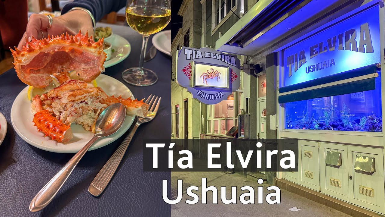 🦞 Cena en Tía Elvira, restaurante clásico de USHUAIA (Argentina) 🇦🇷