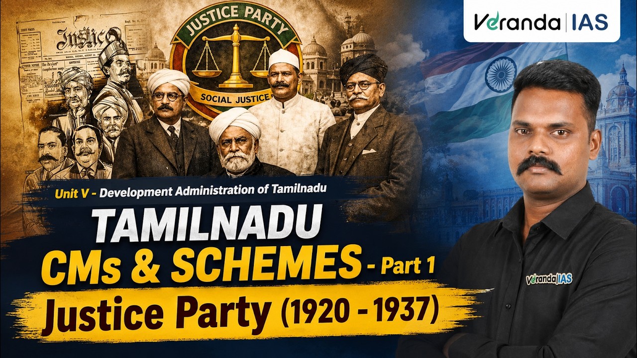 TNPSC GROUP 1 Prelims 2026 Revision | Development Administration of Tamilnadu | Veranda IAS