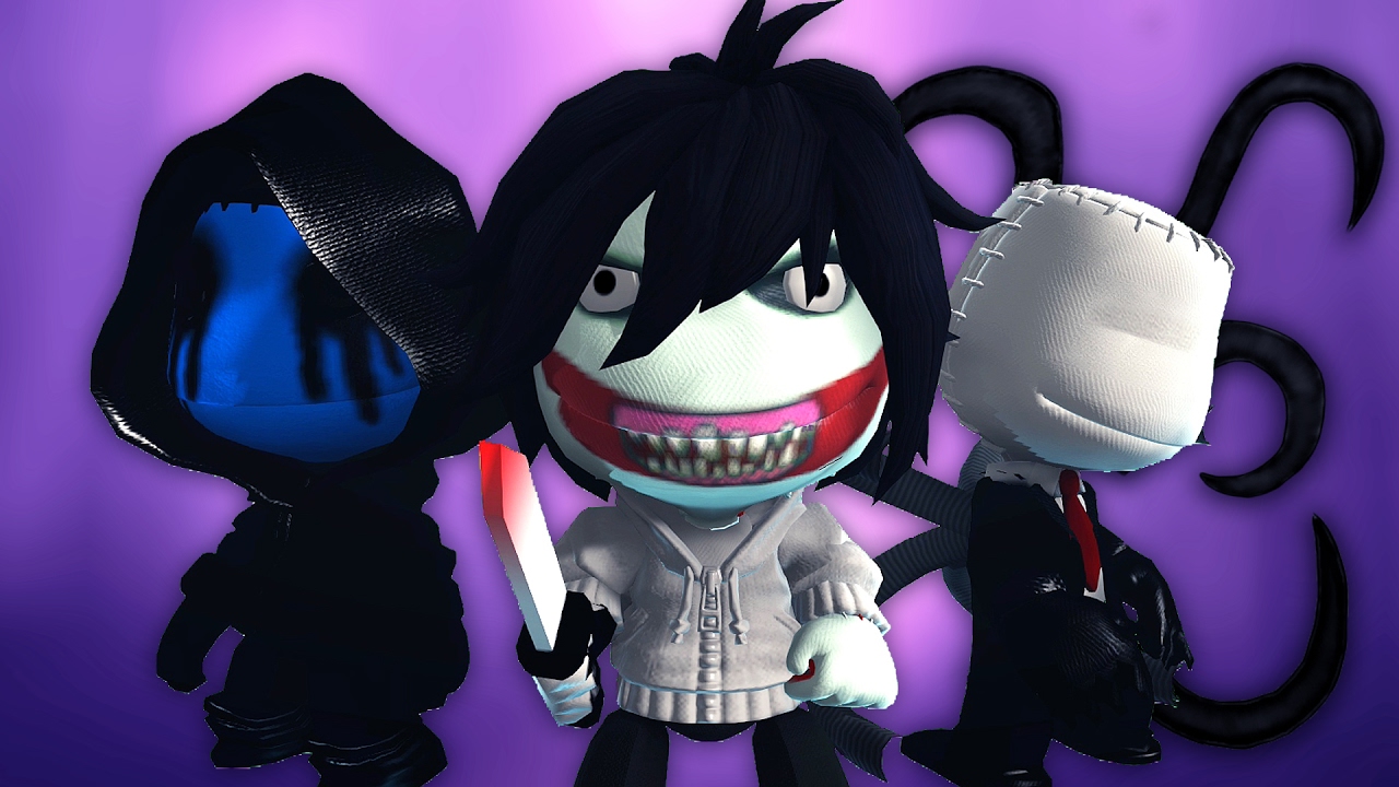LBP3 - The Creepypasta War - Jeff The Killer VS Slender Man VS Eyeless Jack and More - Horror Level