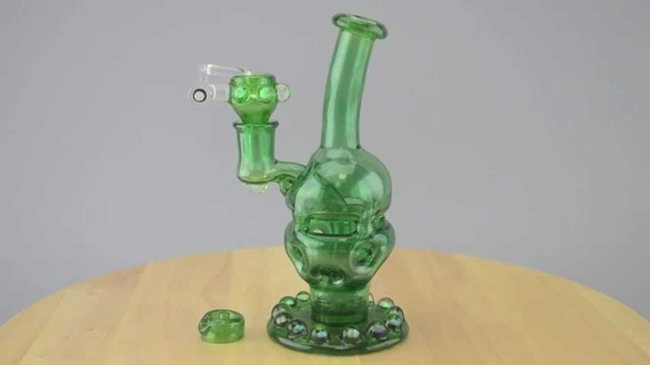 Chip Glass Fab Egg Vapor Rig - Green Stardust