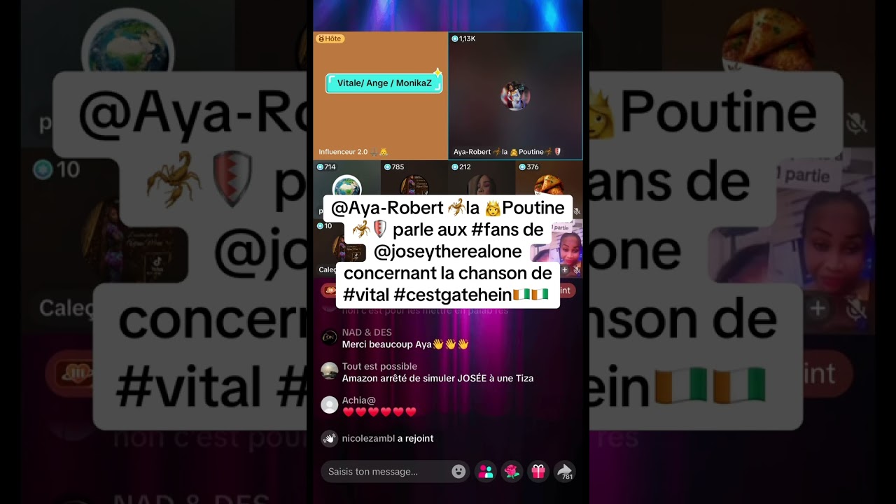 Ayarobert qui se prononce sur le clash de @JoseyOfficiel  et @VitaleLOfficielle 