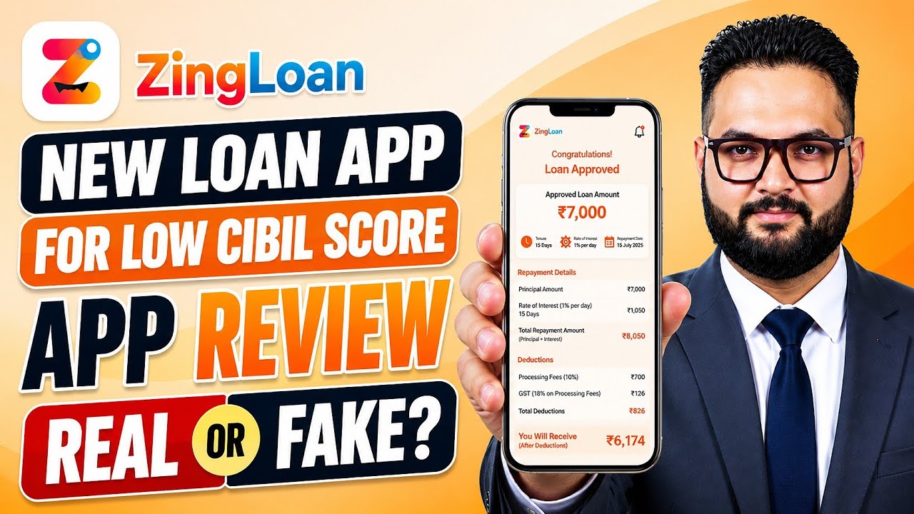 New Loan App for Low CIBIL | How to Get a Loan with a Low CIBIL Score | ZingLoan Review - Real or...