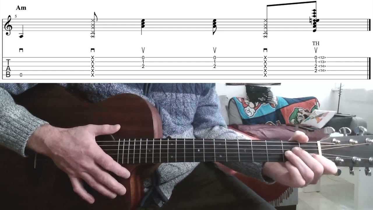 Rythmmique Percussive à la guitare : premier volet