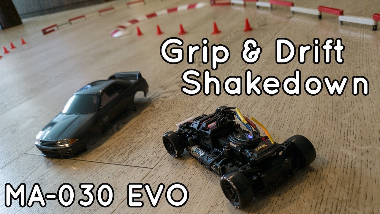Mini Z MA-030EVO Shakedown - Grip / Drifting