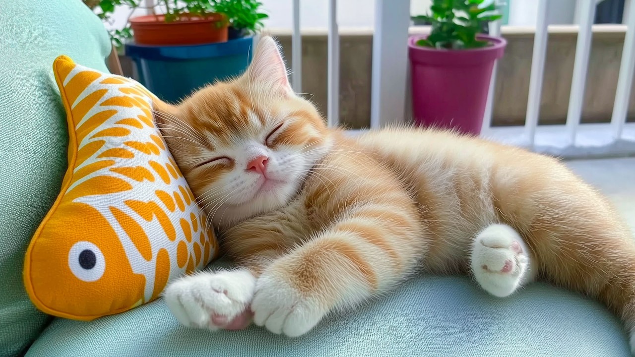 Нежная колыбельная для кошек — спокойная музыка для сна, успокаивающая нервы кошки, колыбельная с...