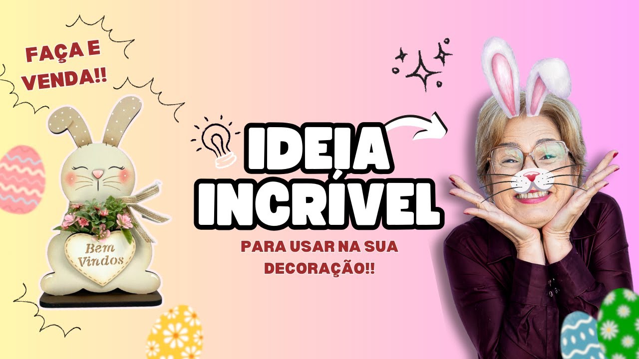 🎨DIY: FAÇA e VENDA floreira de coelho juju + Sorteio para membros!! 😮🐰